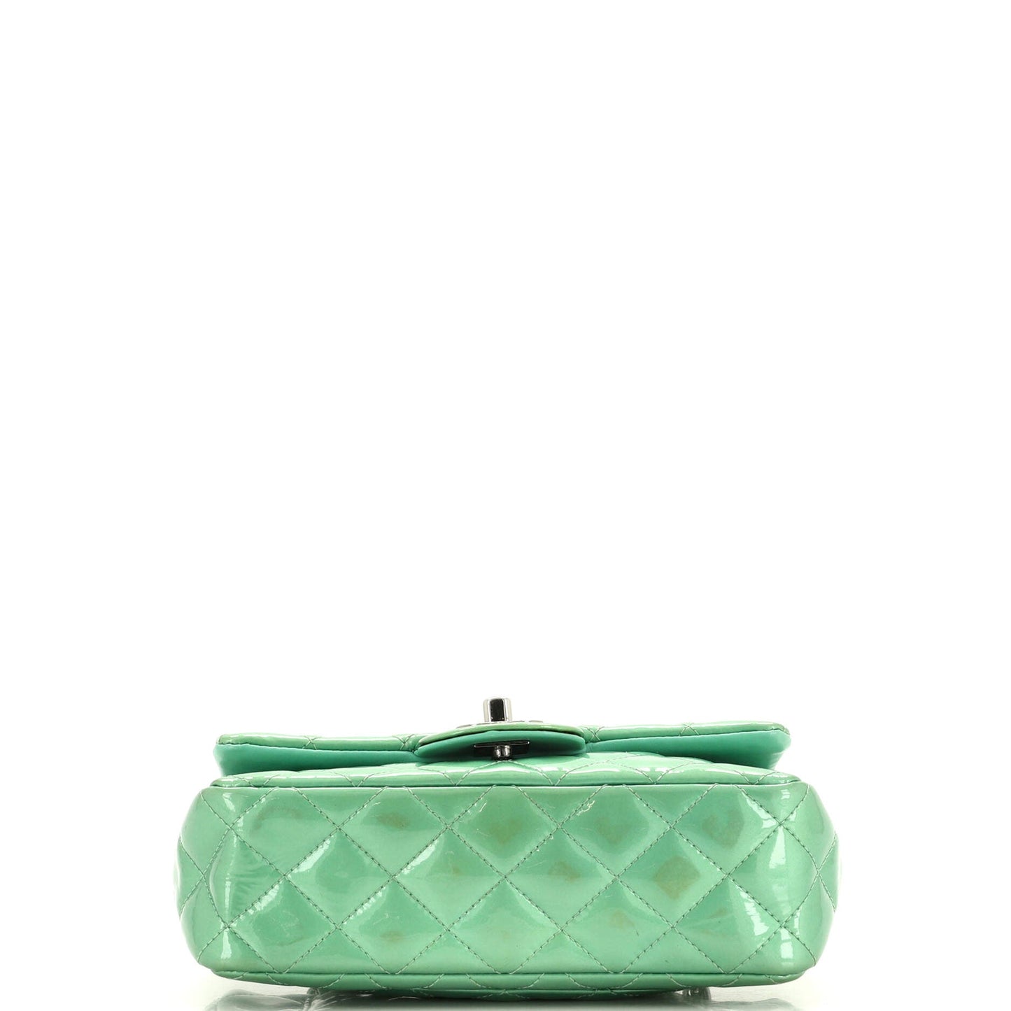 Classic Single Flap Bag Quilted Patent Mini