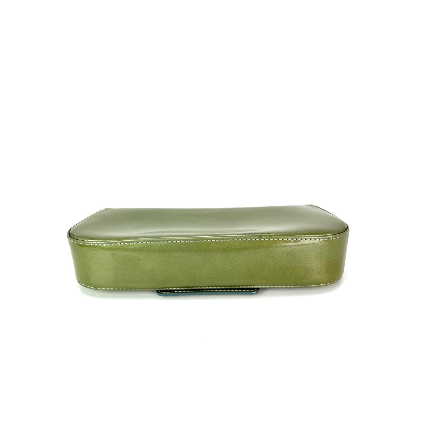 Louis Vuitton Patent Leather Sobe Green Clutch