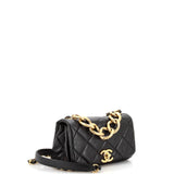 Color Match Flap Bag Quilted Lambskin Mini