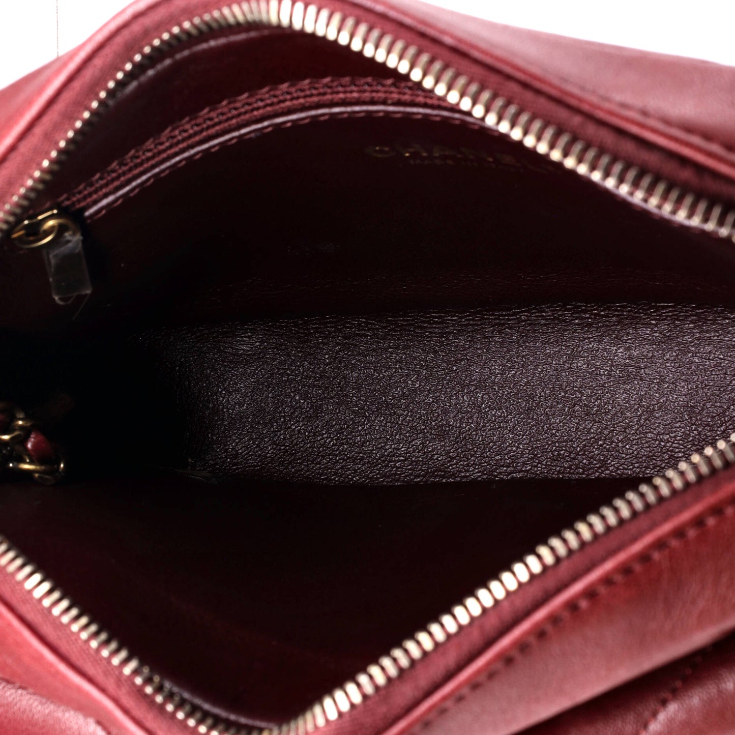 Coco Envelope Camera Case Bag Chevron Lambskin Small