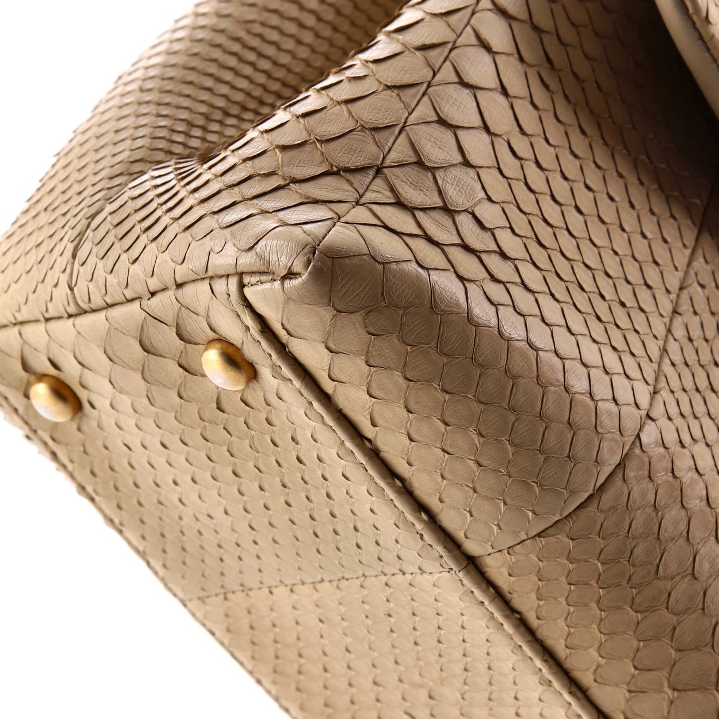 Coco Top Handle Bag Python Medium