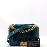 Boy Flap Bag Fur with Leather Small