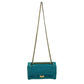 CHANEL - Reissue Small 2.55 Satin Crocodile Stitch - Turquoise / Gold Crossbody