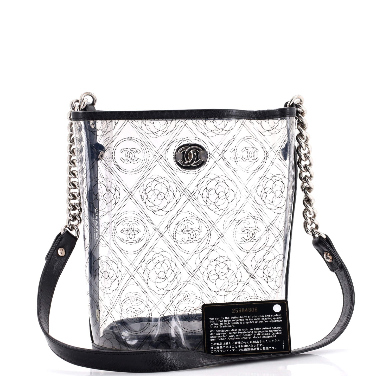 Camellia Coco Bucket Bag Printed PVC Medium
