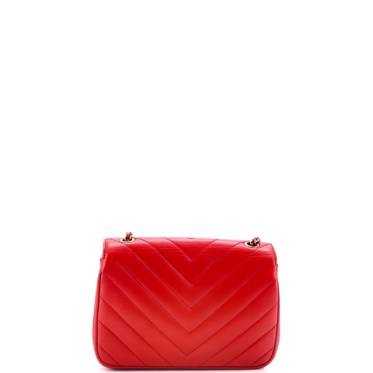 Pyramid CC Flap Bag Chevron Lambskin Mini