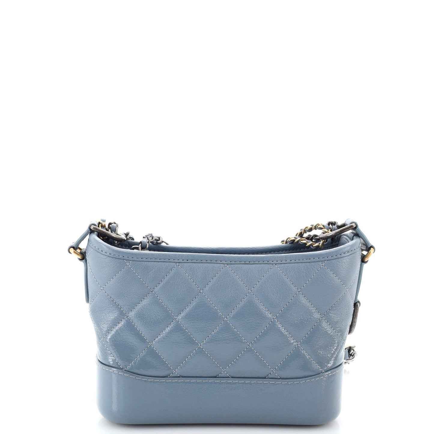 Gabrielle Hobo Quilted Goatskin and Patent Small