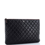 O Case Clutch Quilted Lambskin Large