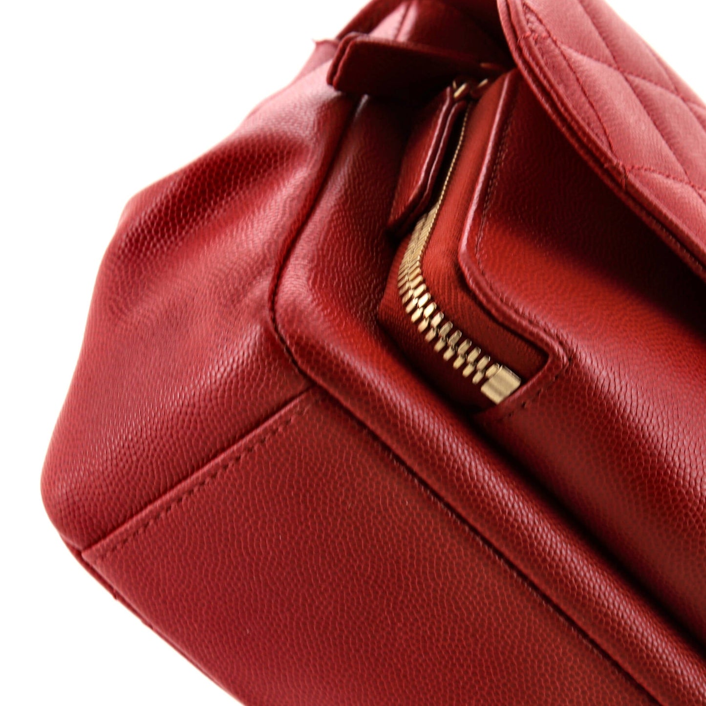 Business Affinity Flap Bag Quilted Caviar Small