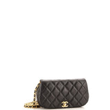 Coco Mail Clutch with Chain Quilted Calfskin
