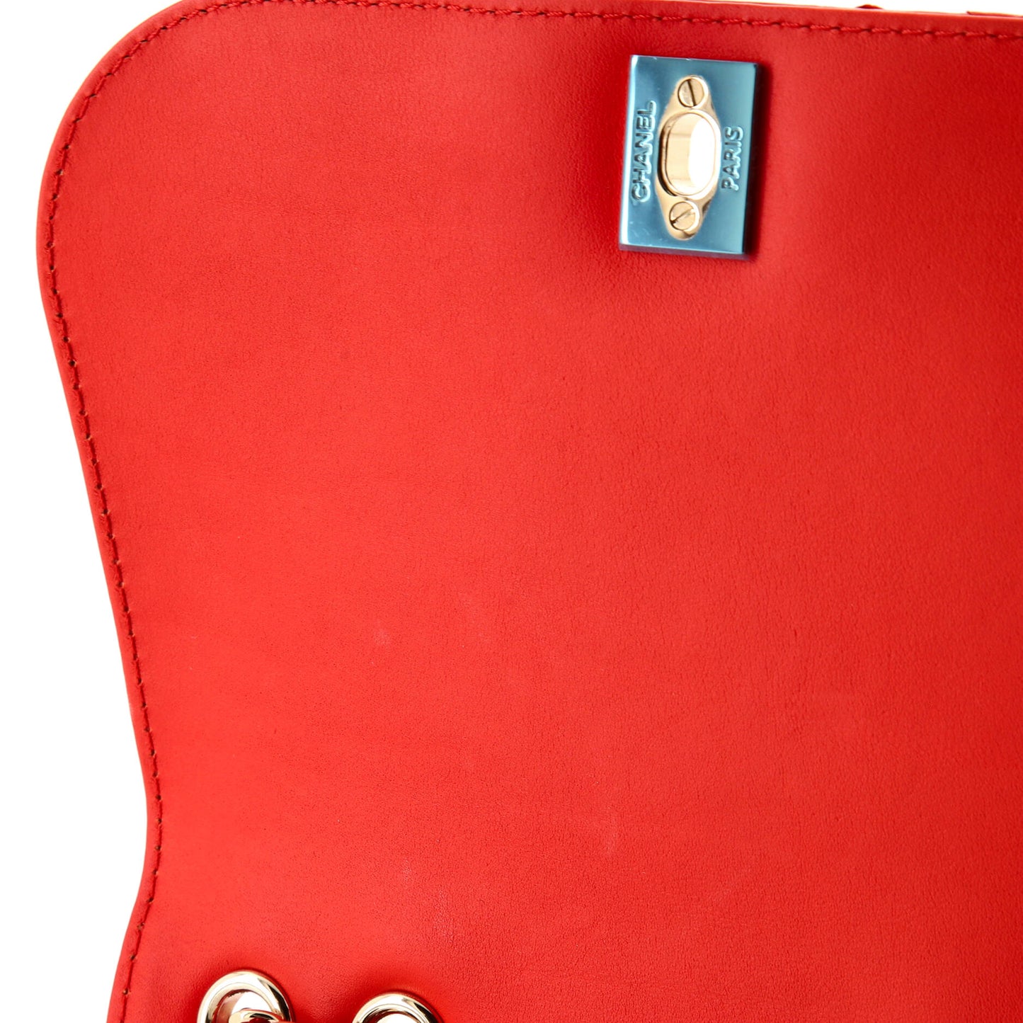 Braided Chic Flap Bag Python Small