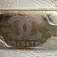Crystal Logo Letters Chain Handle Flap Bag Quilted Lambskin Small