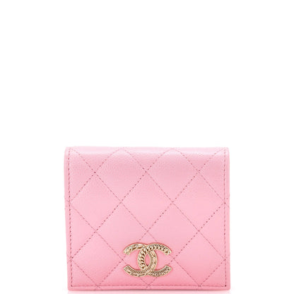 Multichain CC Bifold Wallet Quilted Caviar Compact