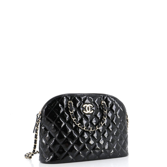 Coco Top Handle Shopping Bag Quilted Patent Small