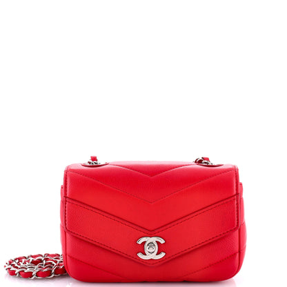 Data Center Envelope Flap Bag Chevron Caviar Mini