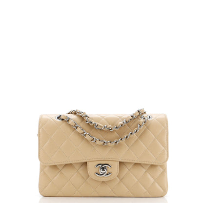 Classic Double Flap Bag Quilted Caviar Small