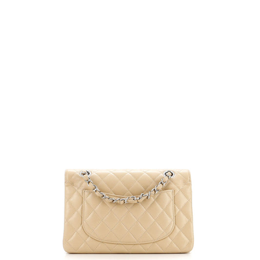 Classic Double Flap Bag Quilted Caviar Small