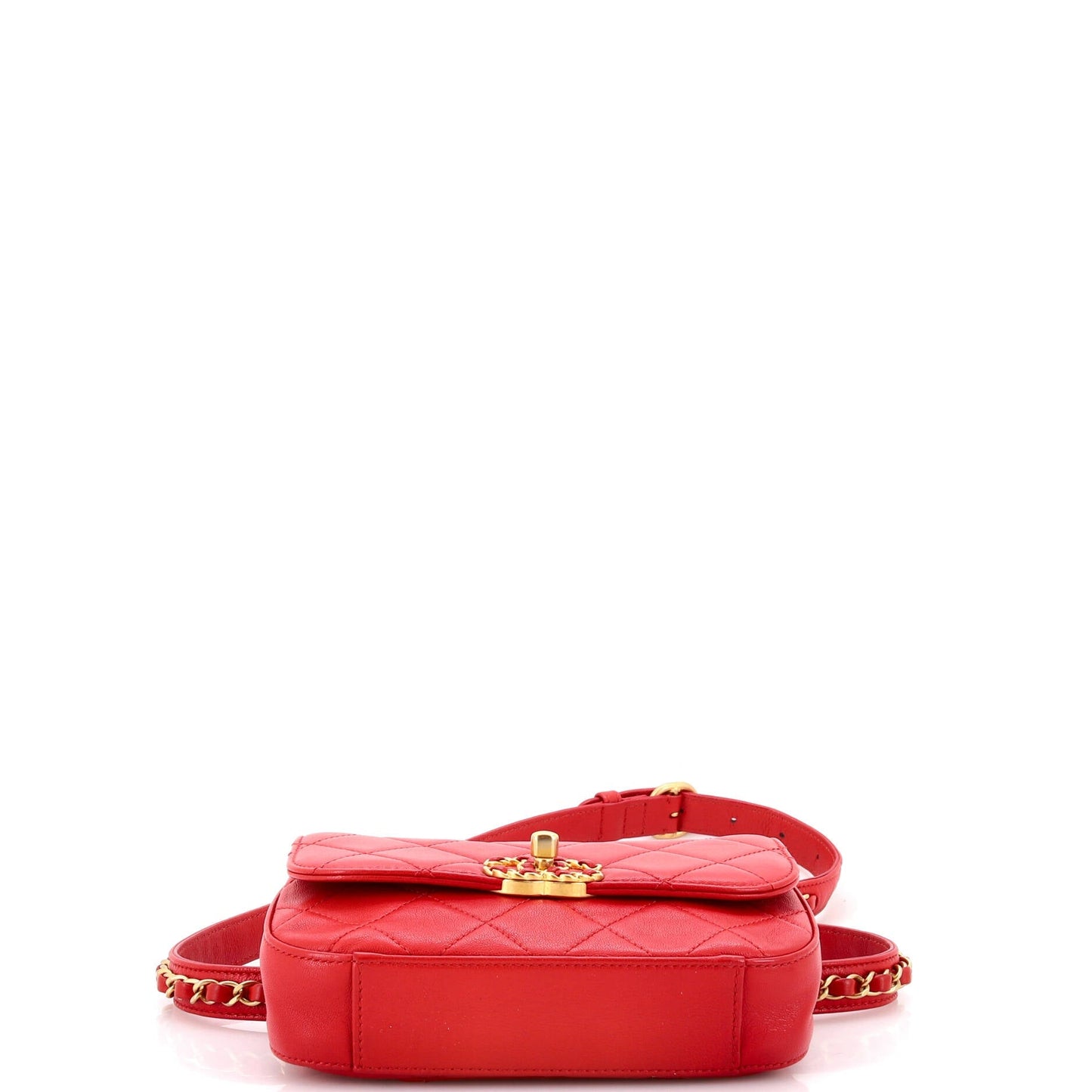 Chain Infinity Waist Bag Quilted Lambskin