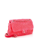 CC Chain Flap Bag Quilted Terry Cloth Medium