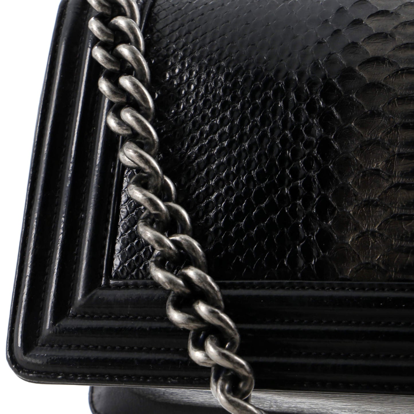 Boy Flap Bag Python Old Medium
