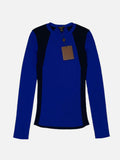 LOUIS VUITTON Blue w/ Black Ribbed Size Medium Jumper
