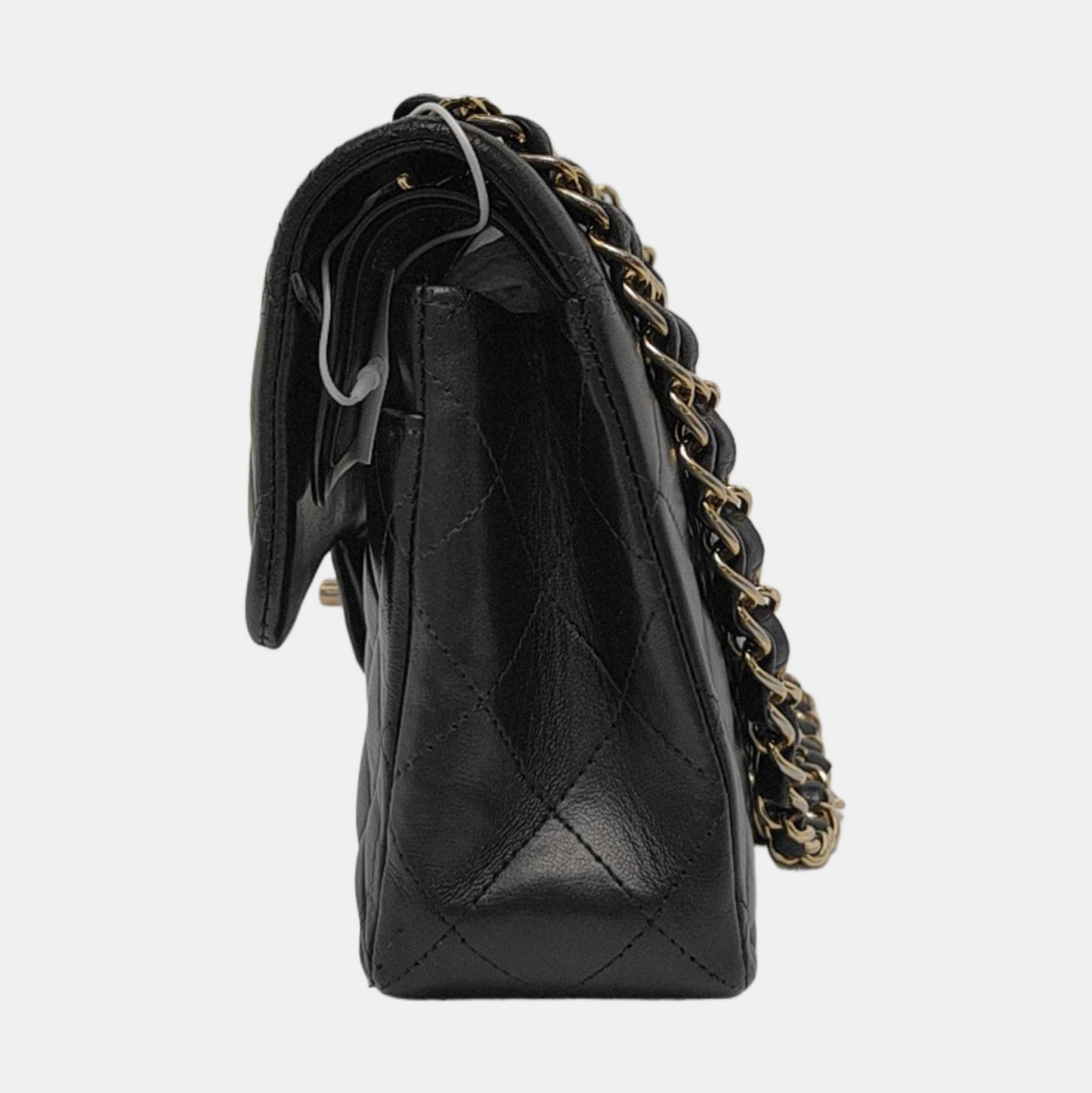 Chanel Classic Flap Small Black Lambskin Leather Gold Hardware