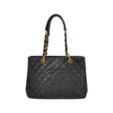 Chanel GST Grand Shopping Tote 2011 Black Caviar Leather PM Medium