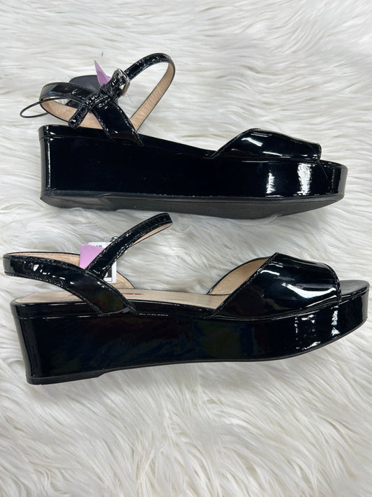 Shoes Luxury Designer By Prada In Black, Size:9