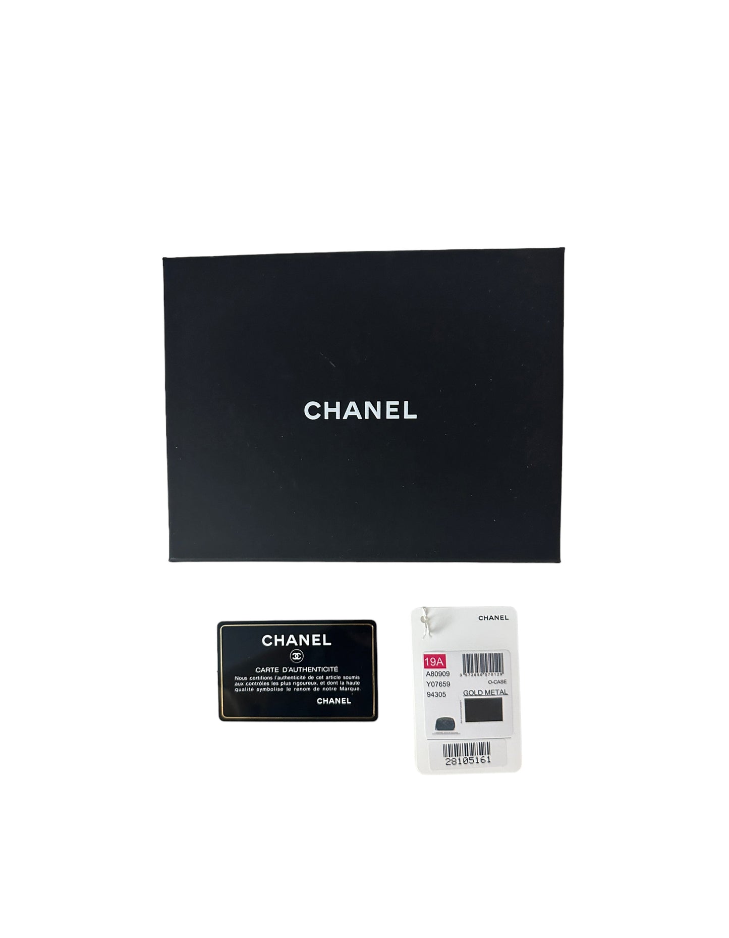 Chanel Black Lambskin Leather Quilted O-Case Pouch