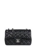 Chanel Black Lambskin Rectangular Mini Flap Bag