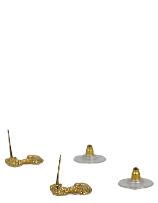 Chanel Metal Pearl CC Chain Link Earrings