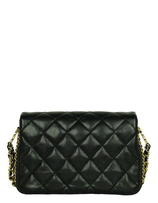 Chanel NEW 23C Black Caviar CC Coco You Flap Bag
