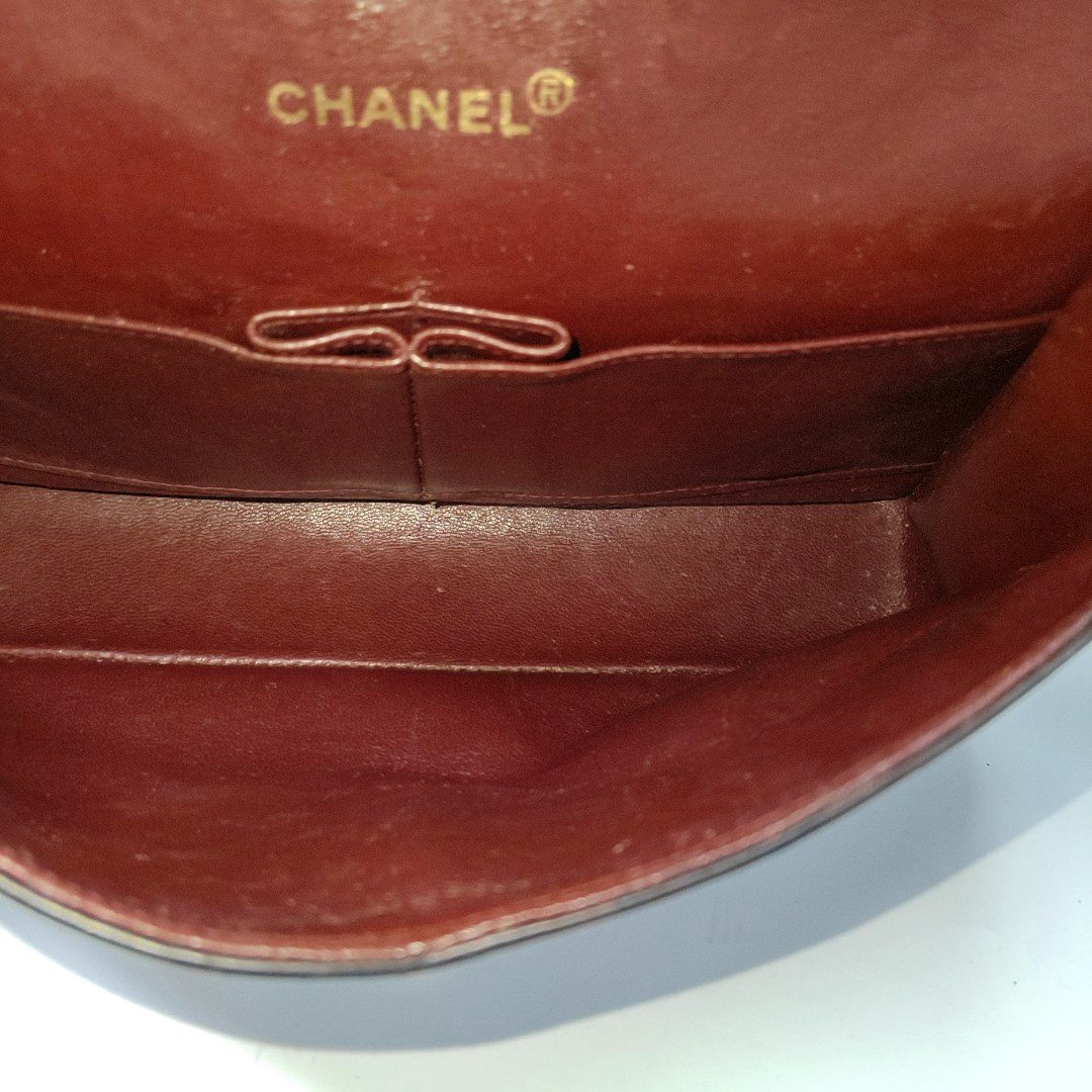 Chanel Classic Flap   Black Lambskin Leather with 24k Gold Hardware, 1989-1991