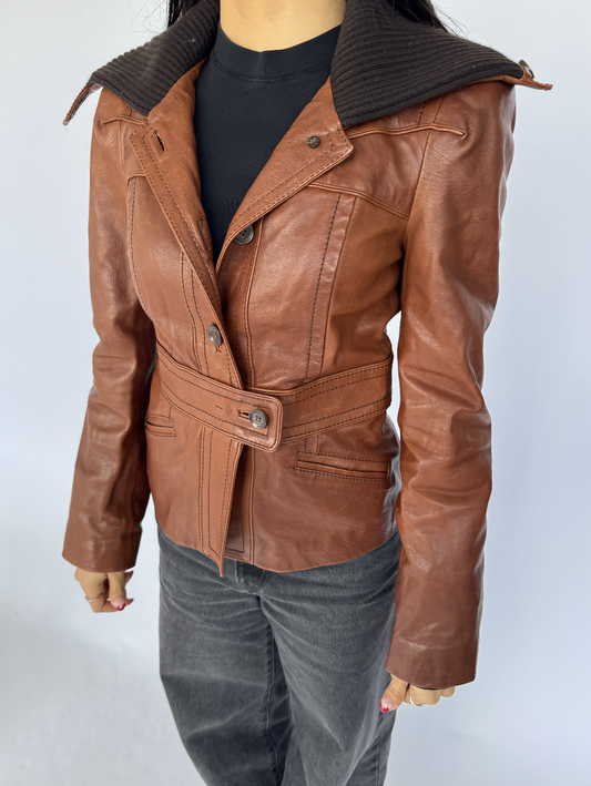Gucci Leather Jacket, Brown -Tom Ford Era