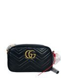 Gucci NEW Black GG Small Marmont Crossbody Bag
