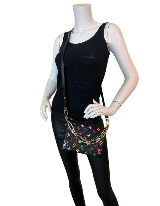Louis Vuitton LV X TM Black Multicolor Coussin BB