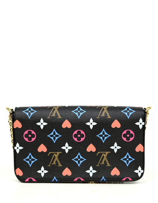 Louis Vuitton Black Game On Felicie Chain Wallet Crossbody Bag
