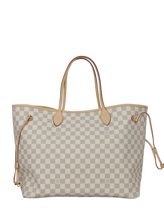Louis Vuitton Damier Azur Neverfull GM Tote Bag