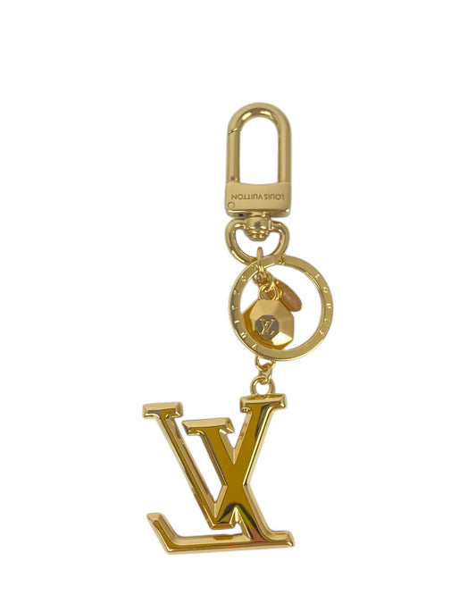 Louis Vuitton Gold Logo Keychain/Bag Charm