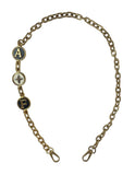 Louis Vuitton Gold/Red My Capucine "AF" Initial Chain Strap