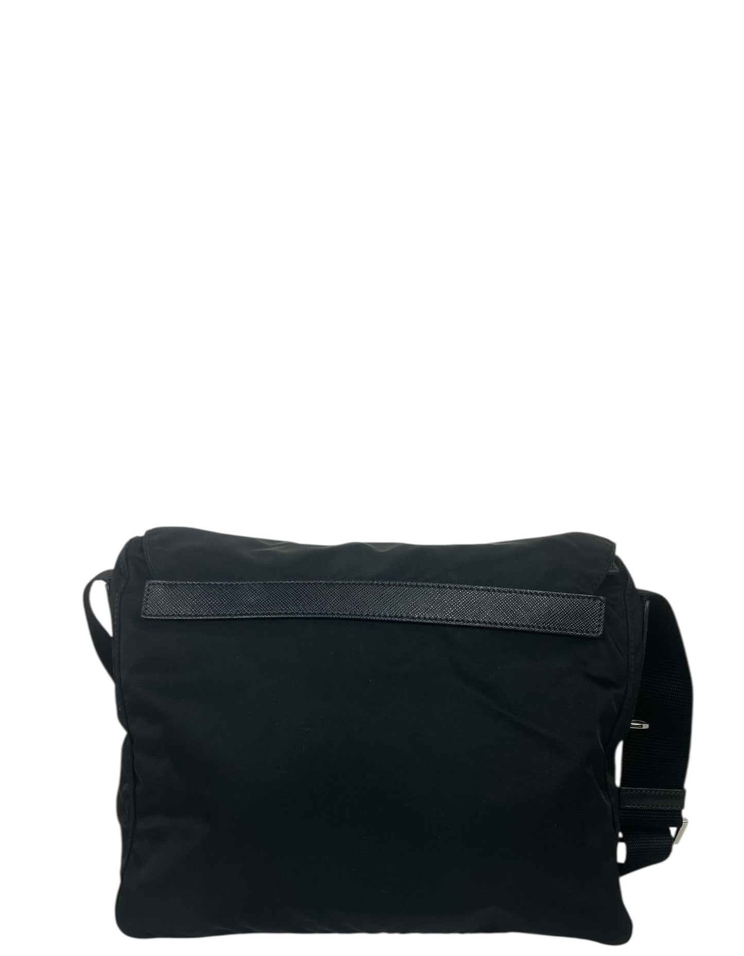 Prada Black Nylon Messenger Bag