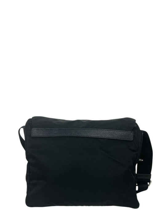 Prada Black Nylon Messenger Bag