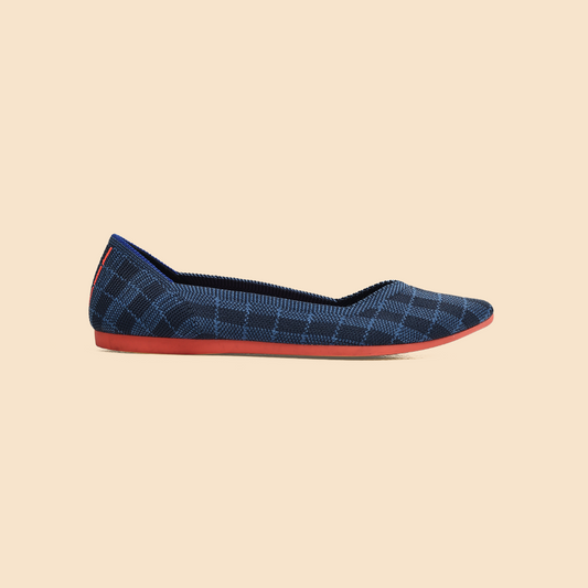 Rothy - Women - The Point - Indigo Ghingham