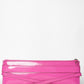 Burberry Pink Patent Leather Bridle Elongated Clutch Bag