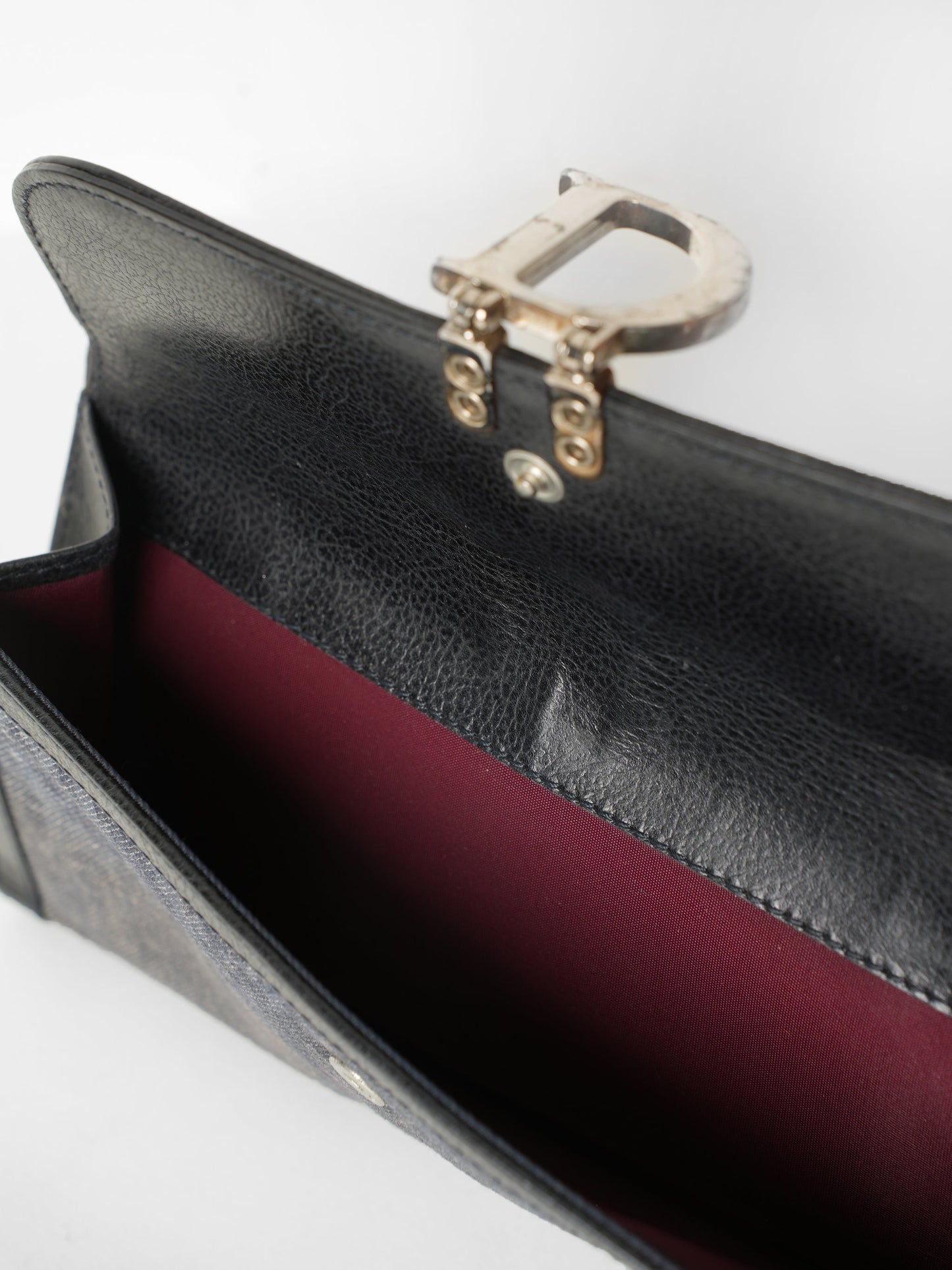 Christian Dior   Cloth Black Wallet