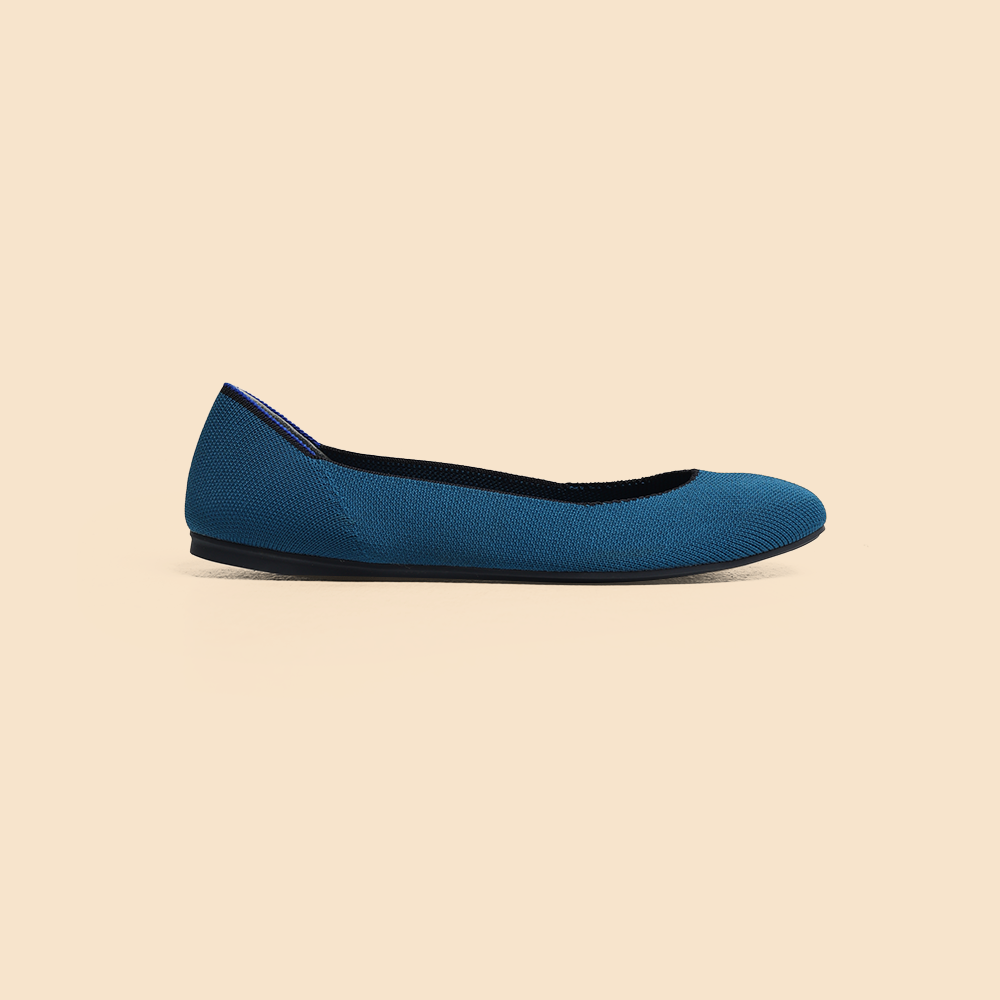 Rothy - Women - The Ballet Flat - Blue Knit