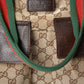 Gucci Beige GG Canvas Double Pocket Web Handle Tote