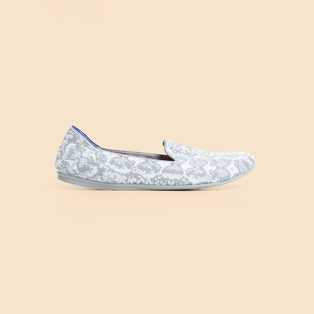 Rothy - Women - The Loafer - Ivory Grey Snake