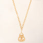CHANEL 1993 Made Triangle Cc Mark Plate Necklace