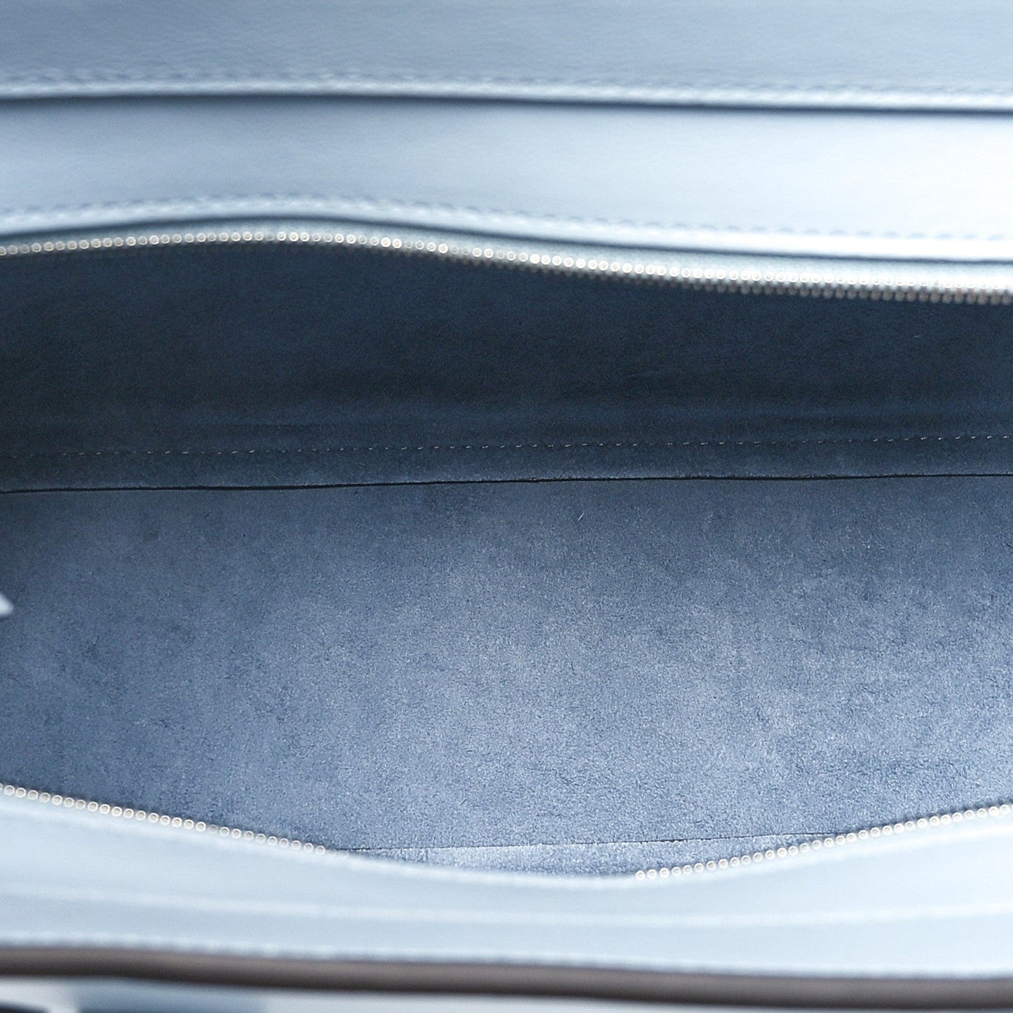 Mulberry Micro Classic Grain Mini Zipped Bayswater Poplin Blue