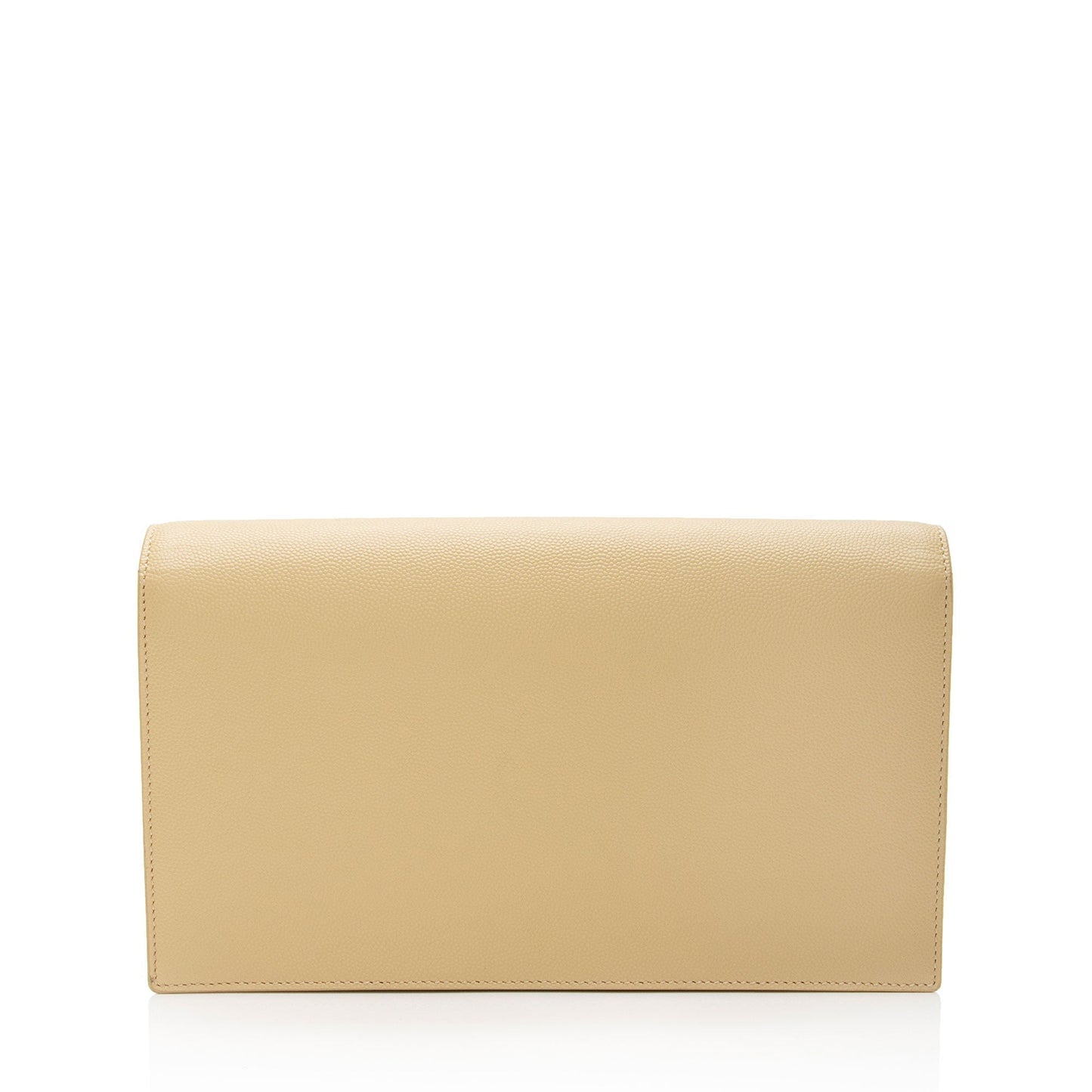 Saint Laurent Grain de Poudre Monogram Kate Clutch